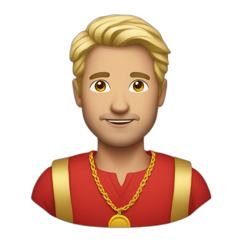 man in red dress emoji