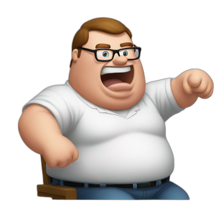 Peter griffin hitting the griddy emoji
