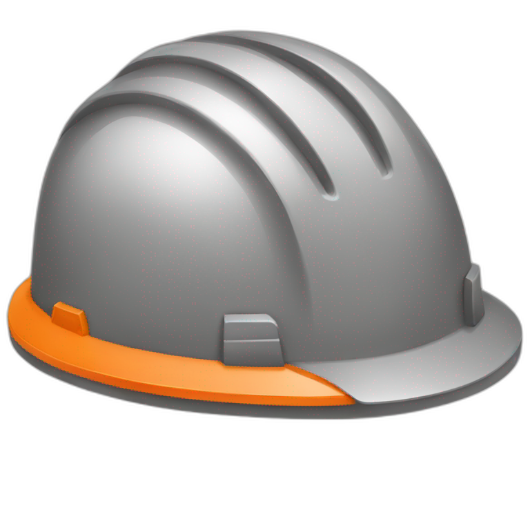 orange construction hard hat emoji