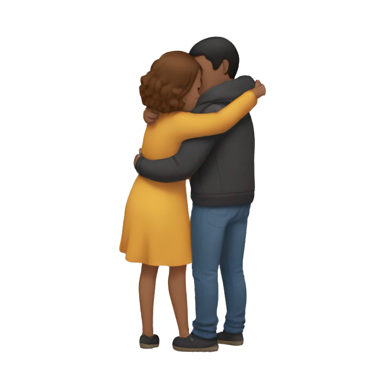 Two people hugging emoji