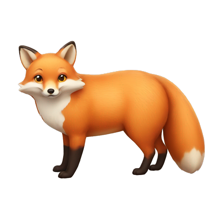 Obese fox emoji