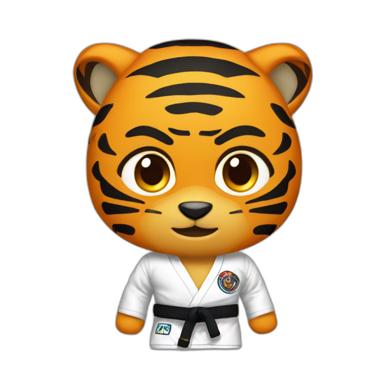 Jiu-jitsu Fighter Tiger emoji