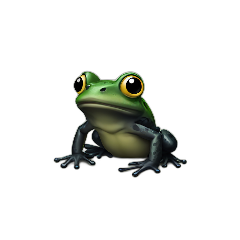 black-frog emoji