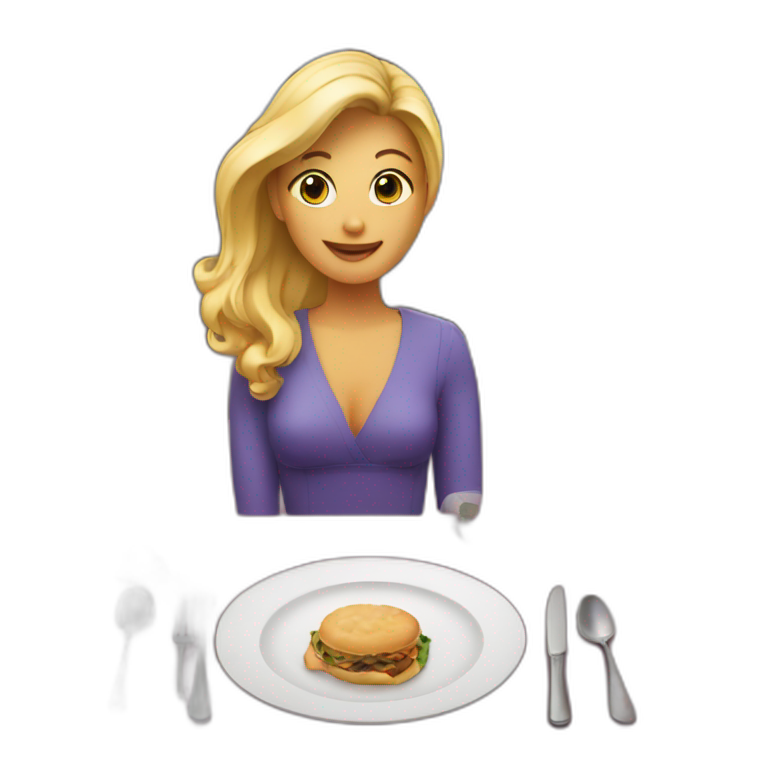Invite her to dinner emoji