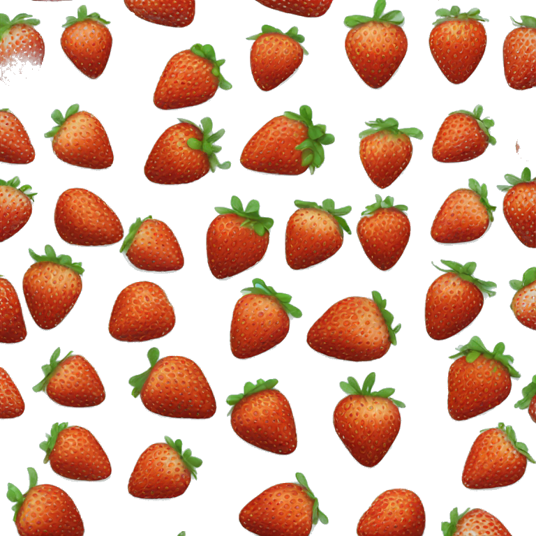 broken strawberry emoji