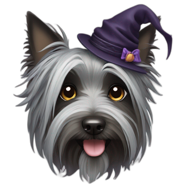witchy Skye Terrier emoji