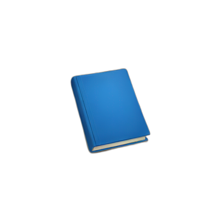 A blue book emoji