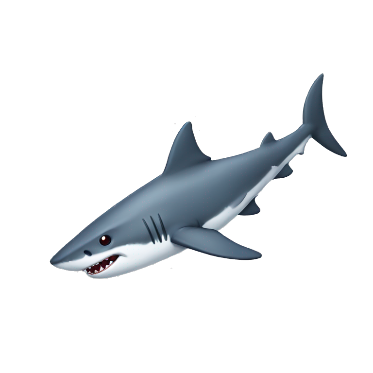 flying shark emoji