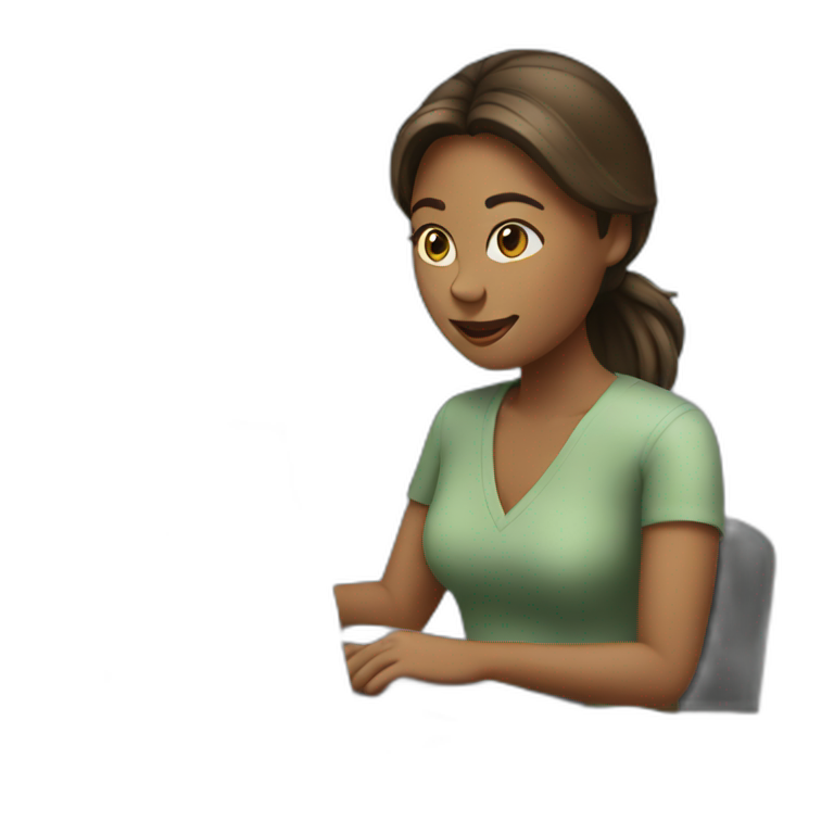 woman working laptop emoji