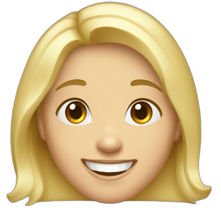 laughing russian blond young woman emoji