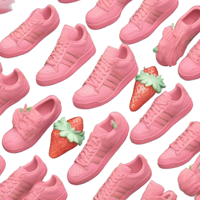 Pink forum low strawberry adidas emoji