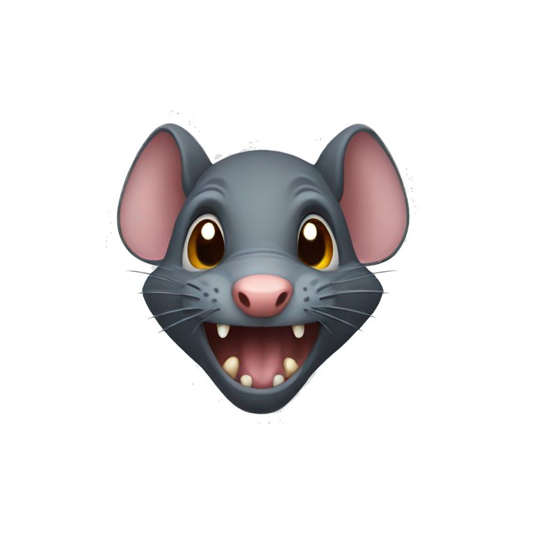 Evil rat emoji