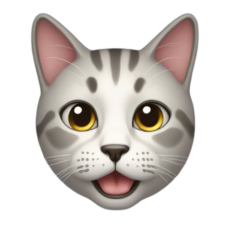 Pleading face cat emoji