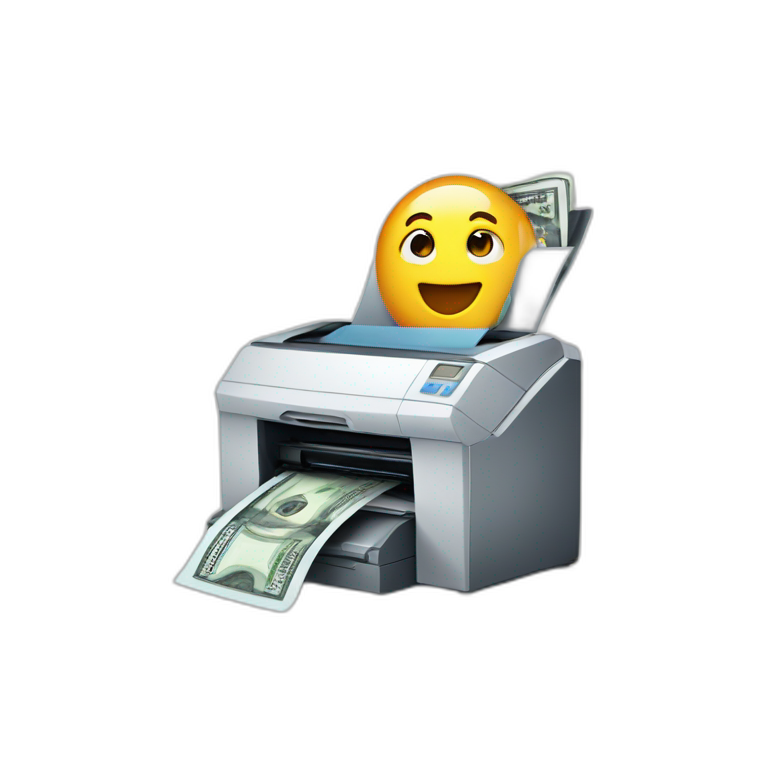 Money printer going brrrr emoji