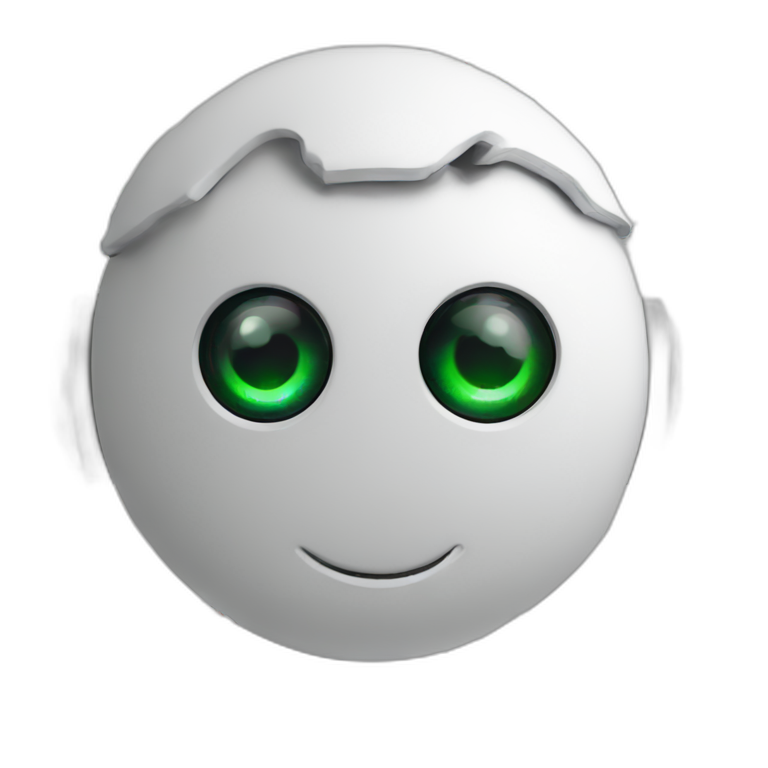 trading bot with forex charts as eyes emoji
