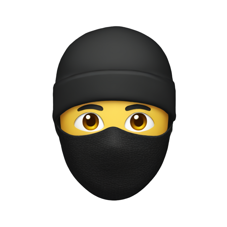 man with ski mask  emoji