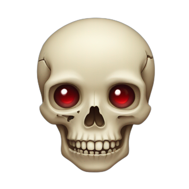 skull sob with heart eyes emoji