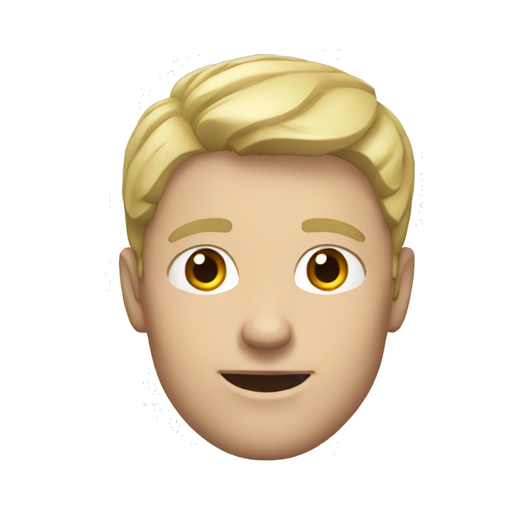 White man showing automisation emoji
