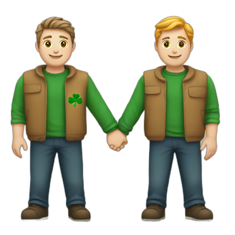 3 Irish software engineers holding hands emoji