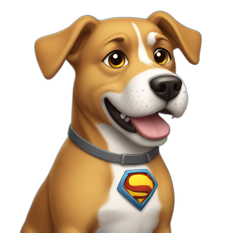 Super hero dog emoji