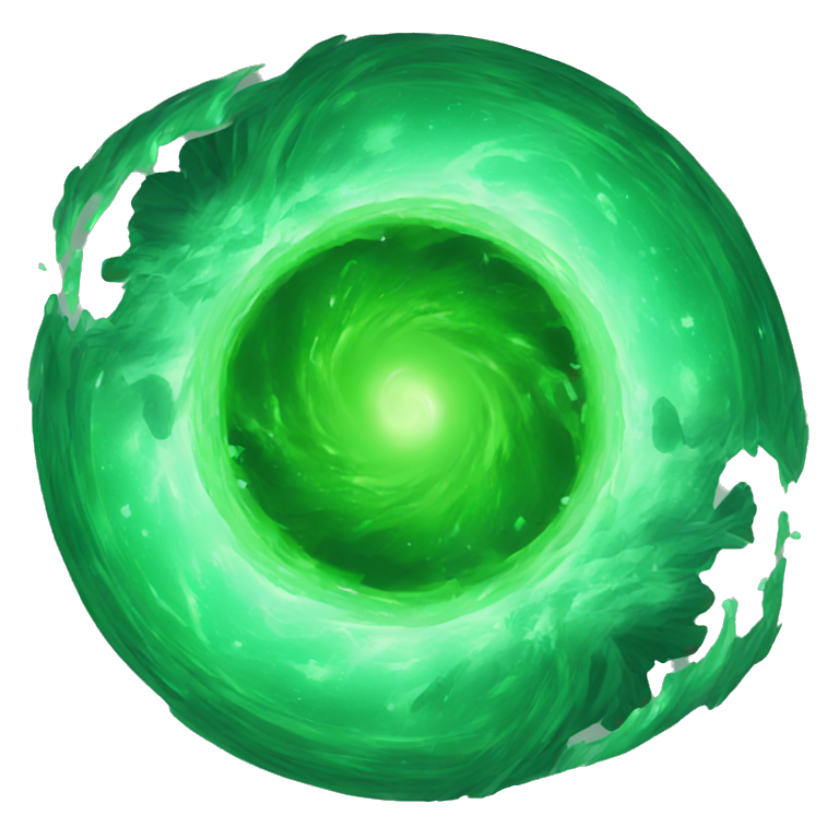 green portal vortex emoji