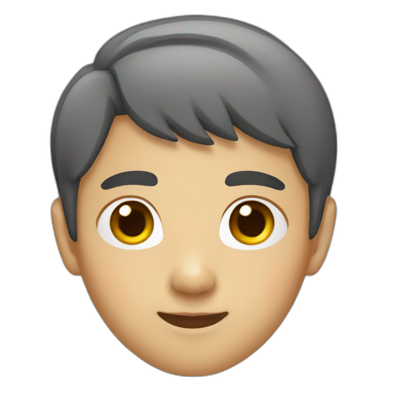 asian boy with short hair emoji