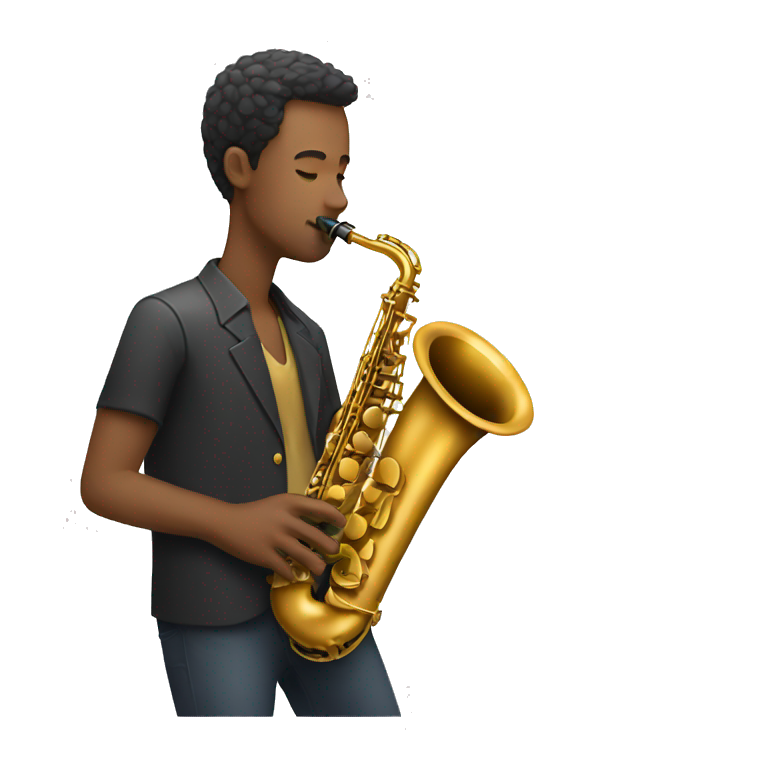 man playing saxophone emoji