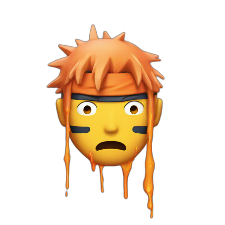 Naruto melting emoji emoji