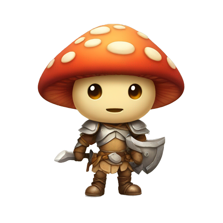 Cute little Mushroom warrior emoji