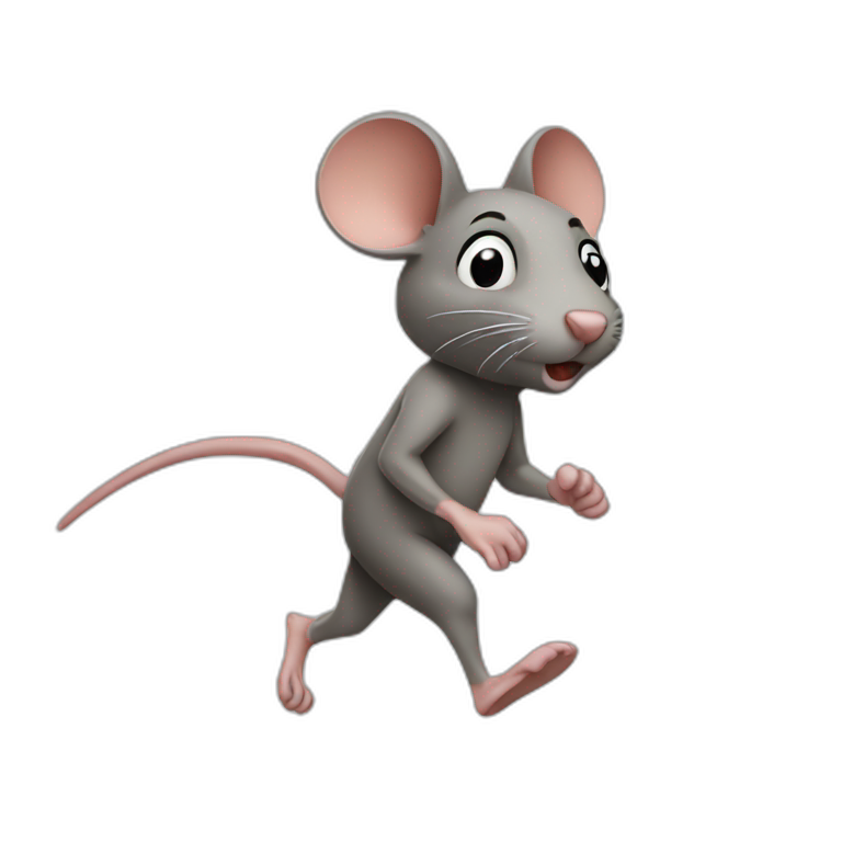running away rat emoji