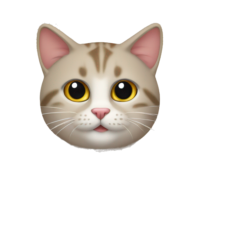 Gato con un cereal emoji