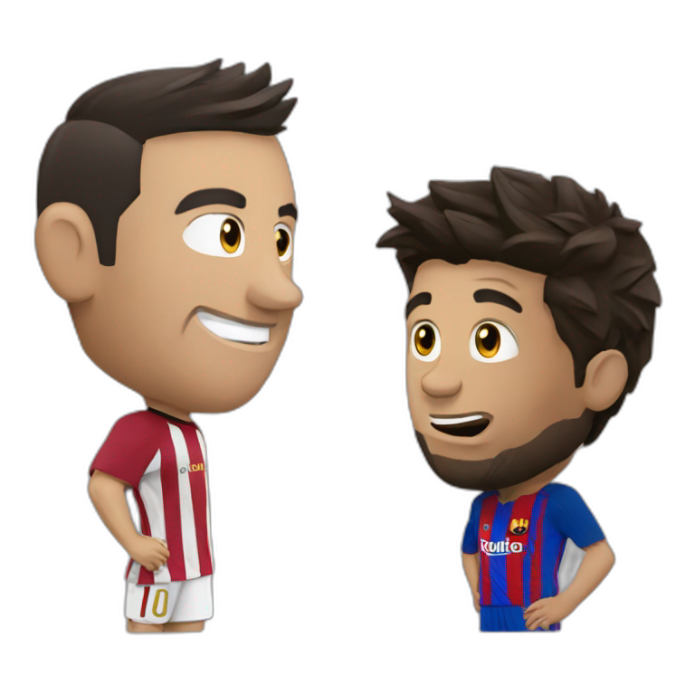 Calbat Messi vs cristiano Ronaldo  emoji