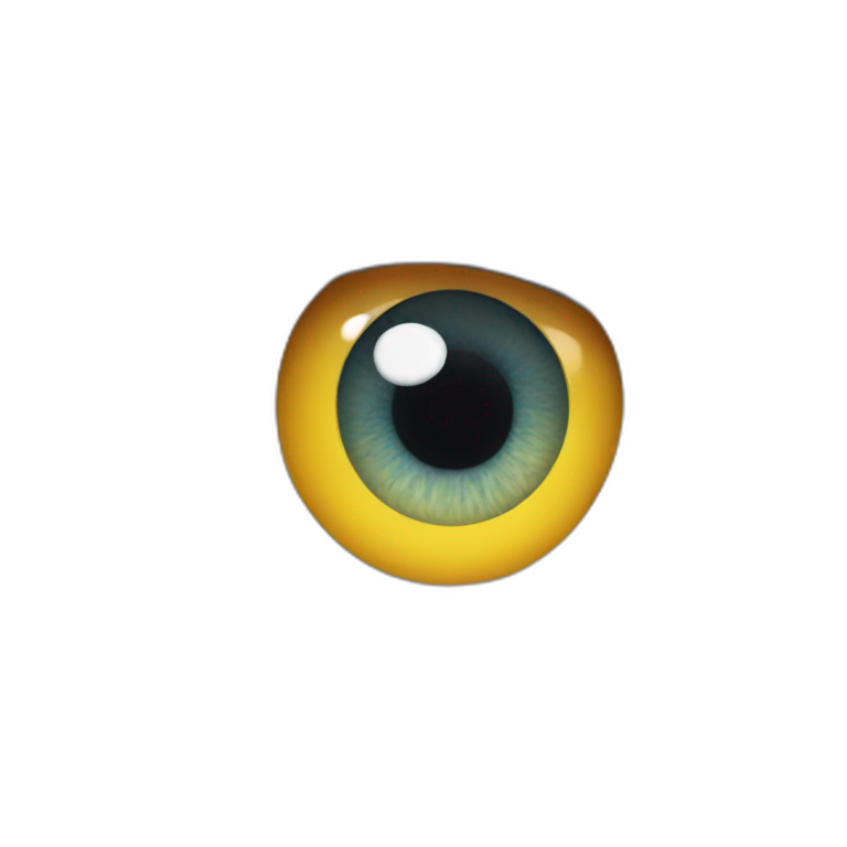 one unique eye emoji