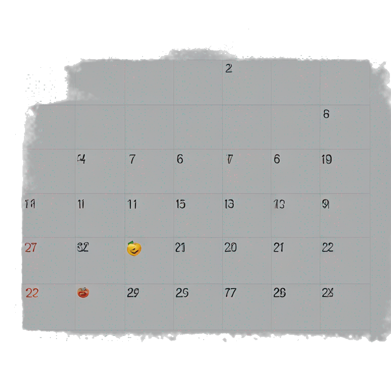 Calendar on the 7th emoji