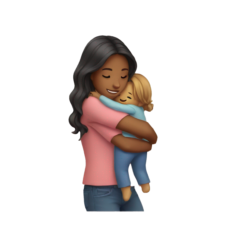 Girl hugging  emoji