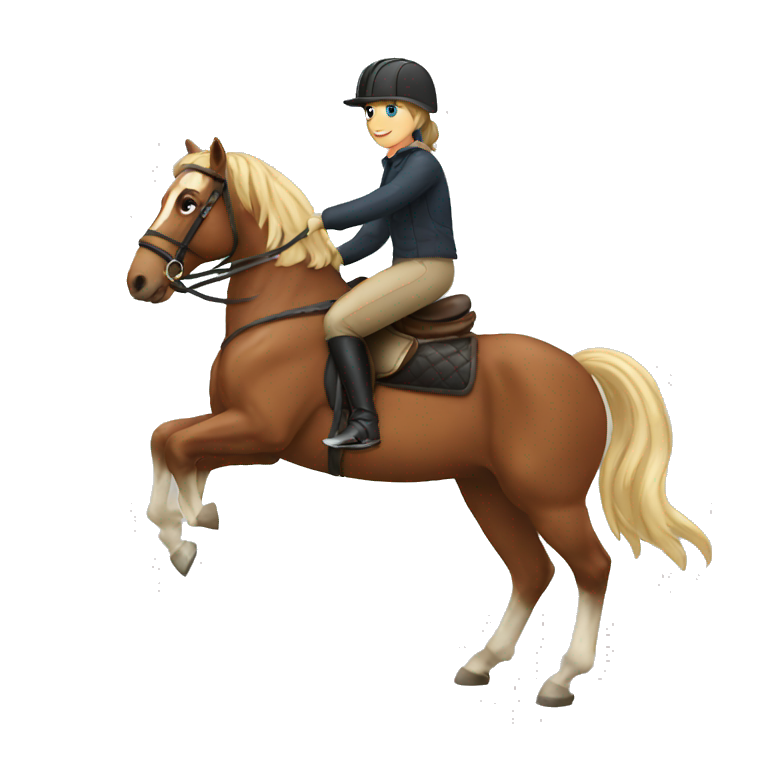  horse riding horse emoji