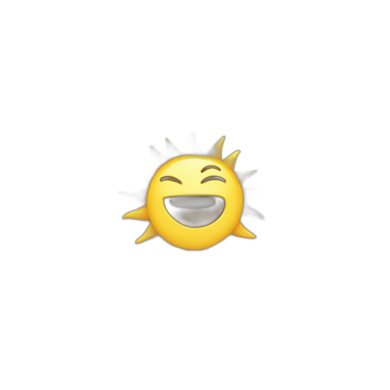 smiling sun crying emoji
