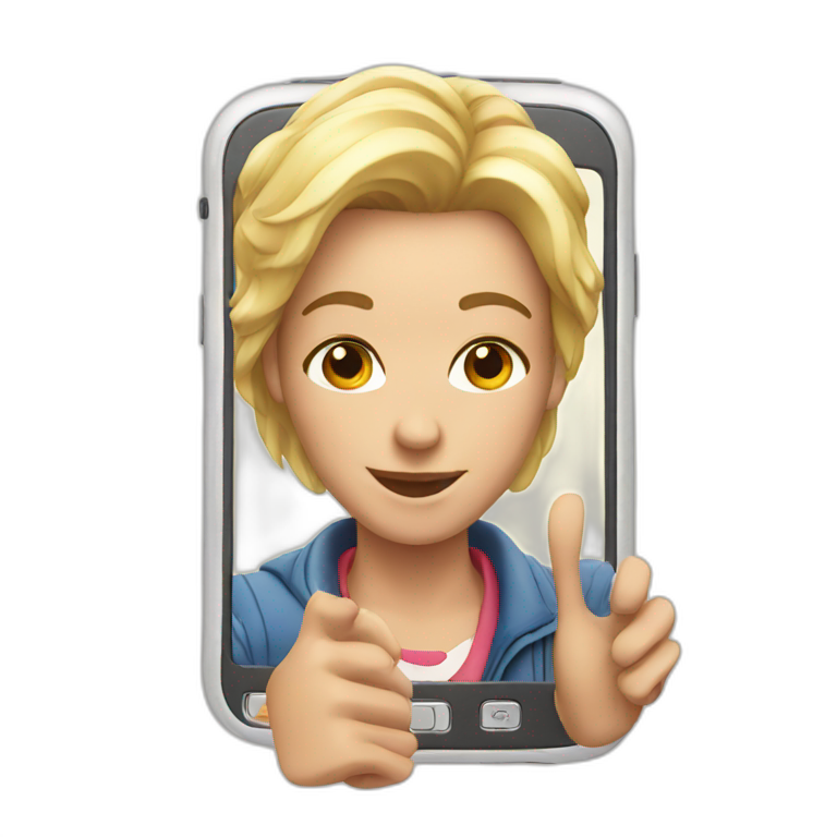 Selfie phone emoji