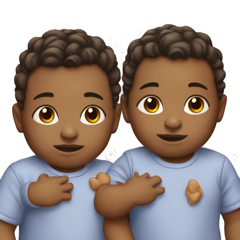 Twin babies  emoji