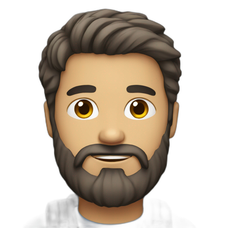 beard guy with laptop emoji
