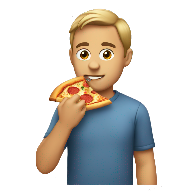 Me eating pizza emoji