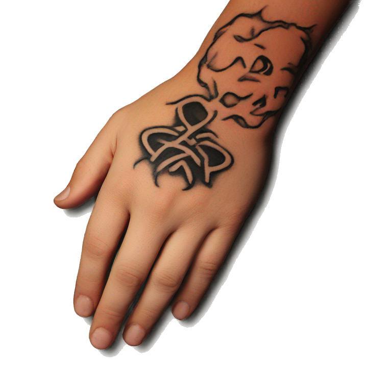 tattoo on simple background emoji | AI Emoji Generator