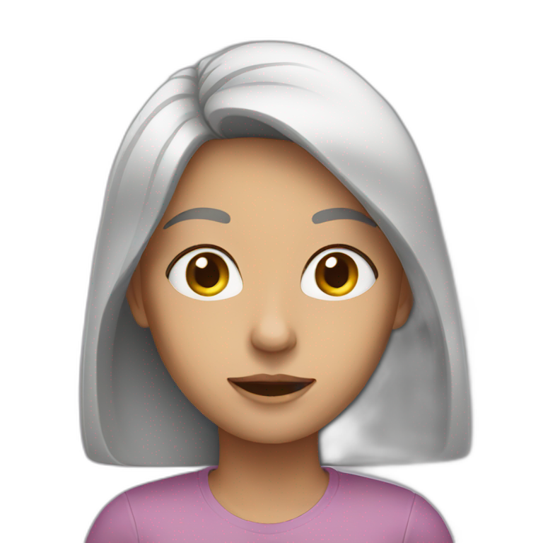 woman with emoji