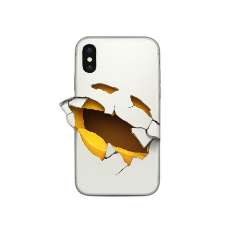 broken iphone emoji