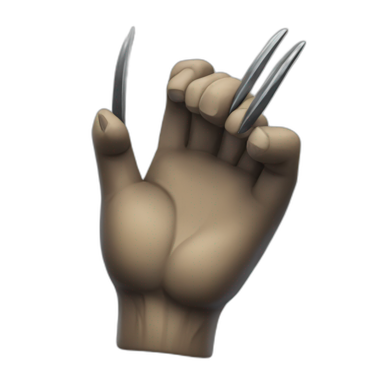 wolverine (Claw hand) emoji
