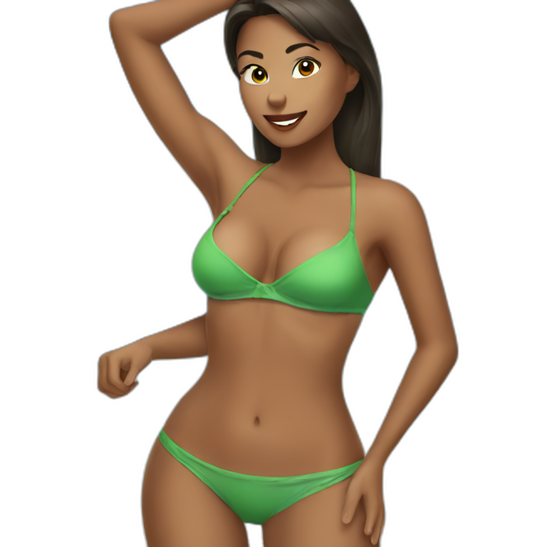 Ecuadorian bikini girl emoji