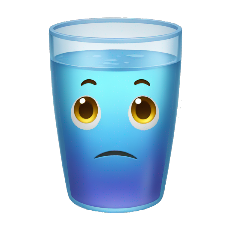 vaso de agua emoji