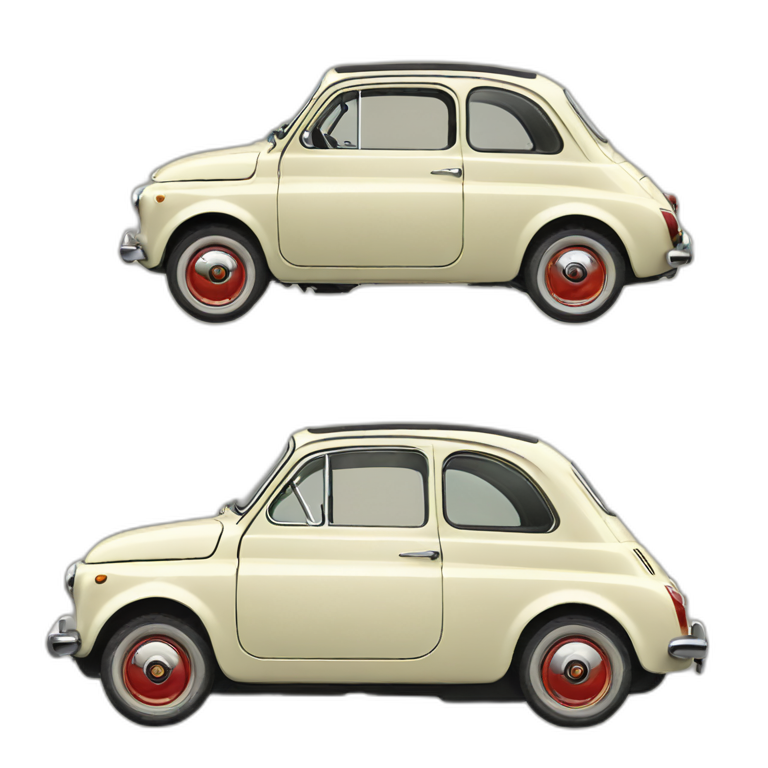 Fiat 500 vintage emoji