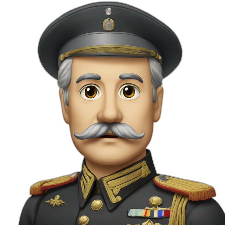 German general 1940 with mustach emoji