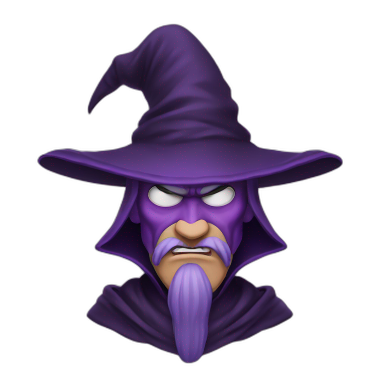 evil purple villain wizard emoji
